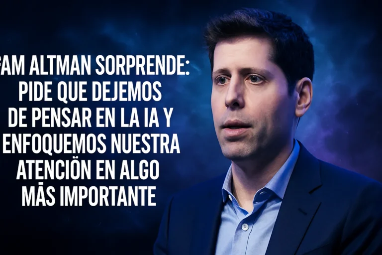 Sam Altman sorprende