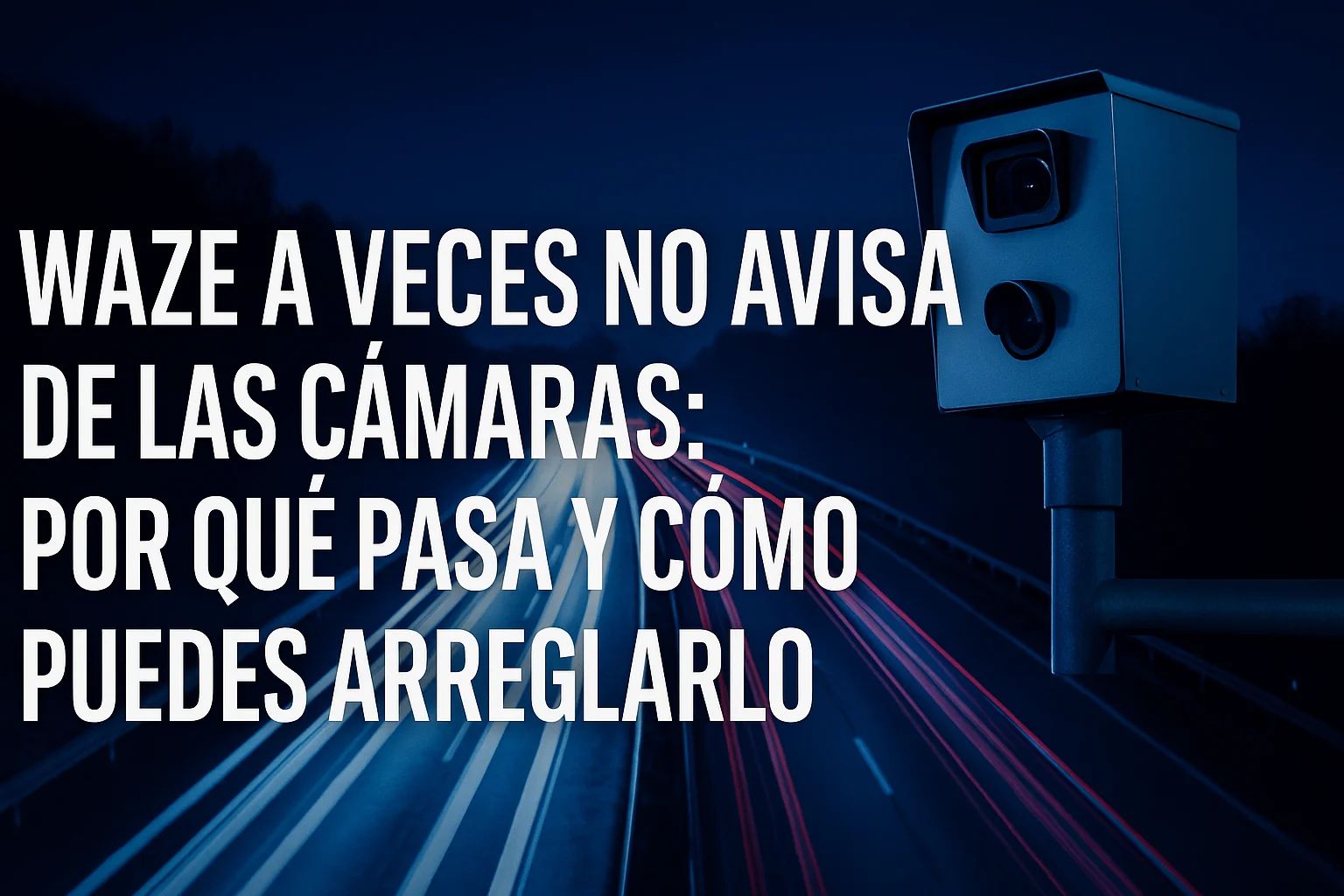 Waze a veces no avisa de las cámaras