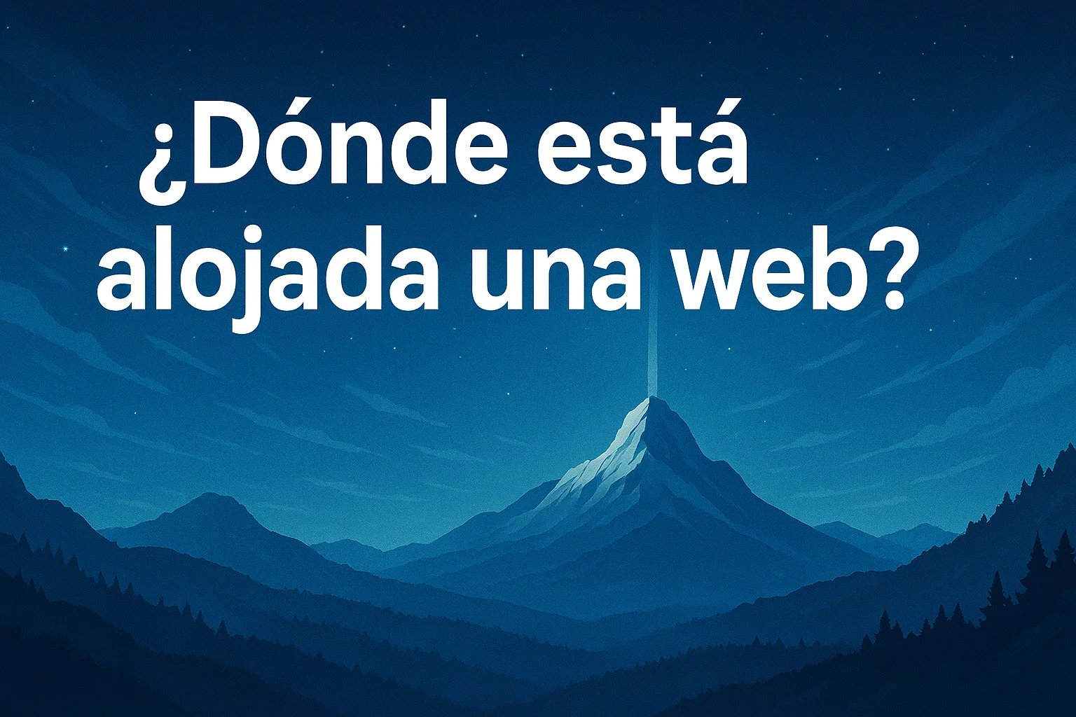 donde esta alojada una web