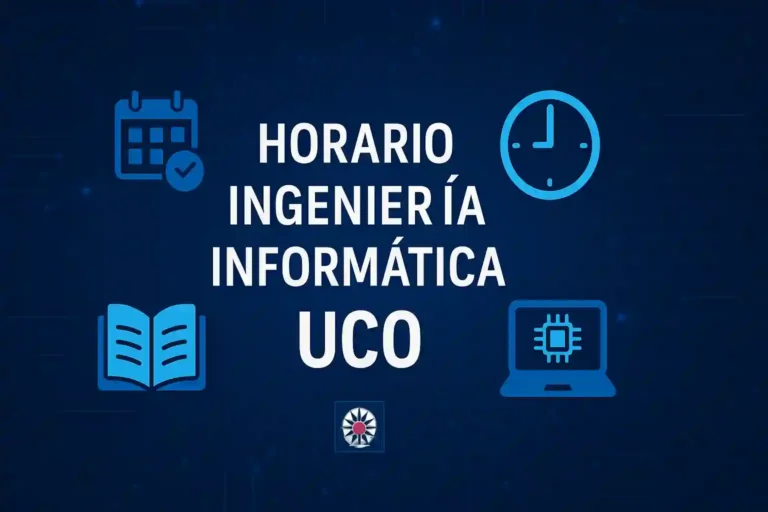 horario ingenieria informatica uco