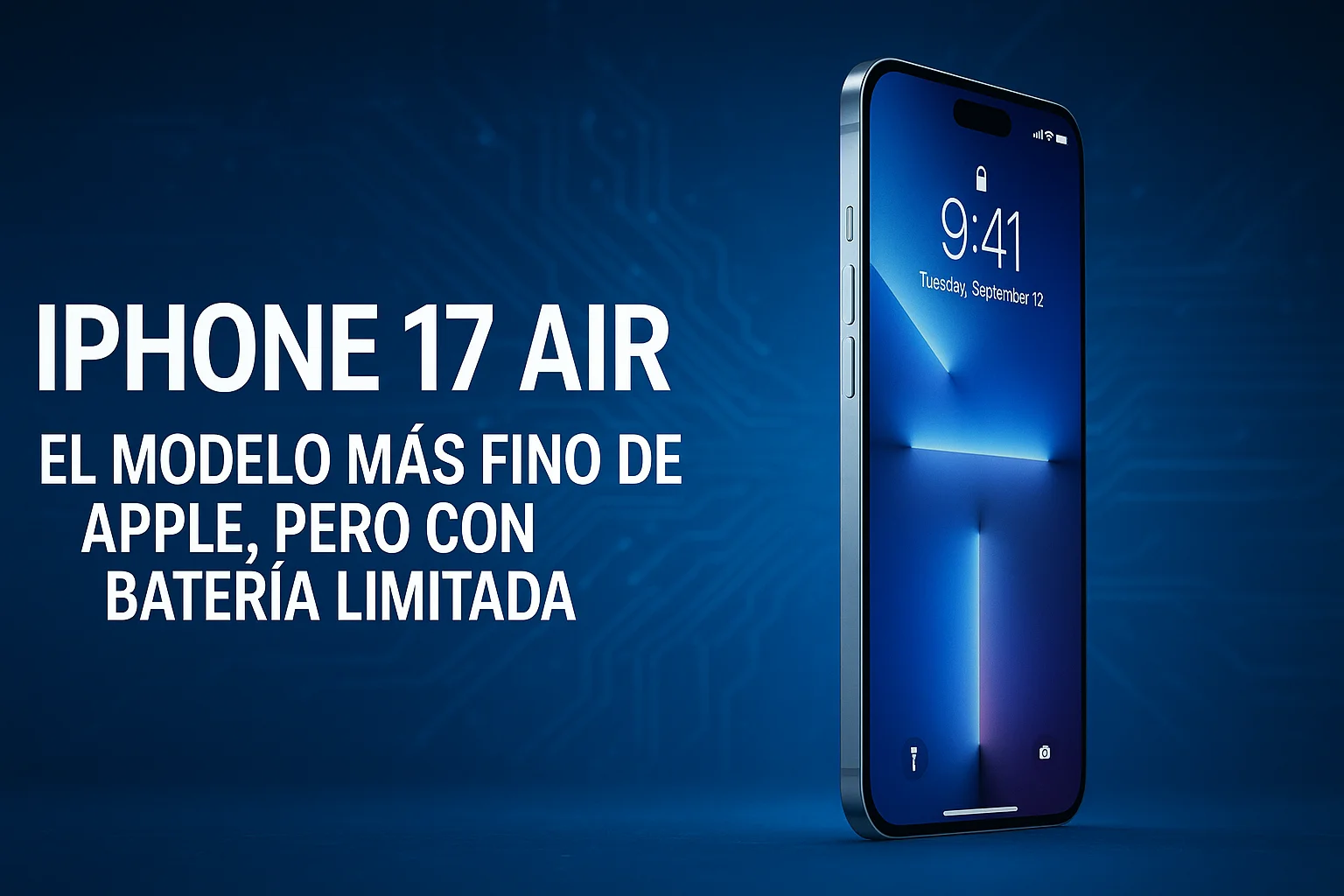 iPhone 17 Air el modelo más fino de Apple pero con batería limitada