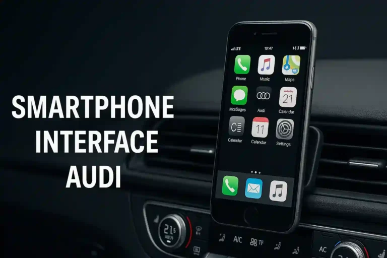 smartphone interface audi