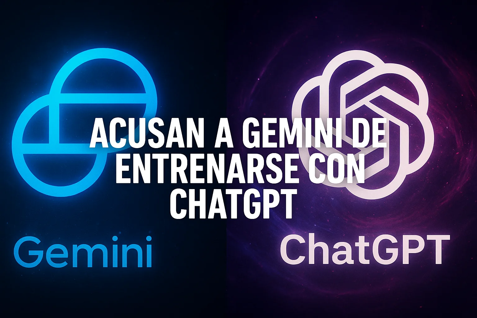 Acusan a Gemini de entrenarse con ChatGPT