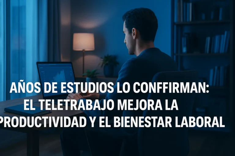 Años de estudios lo confirman el teletrabajo mejora la productividad
