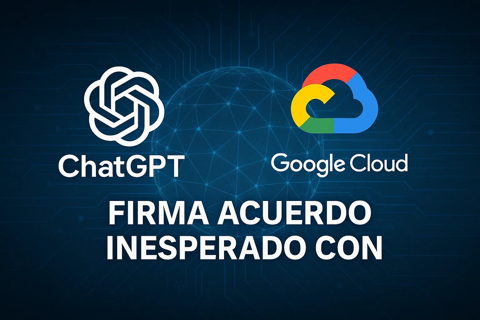 ChatGPT firma acuerdo inesperado con Google Cloud