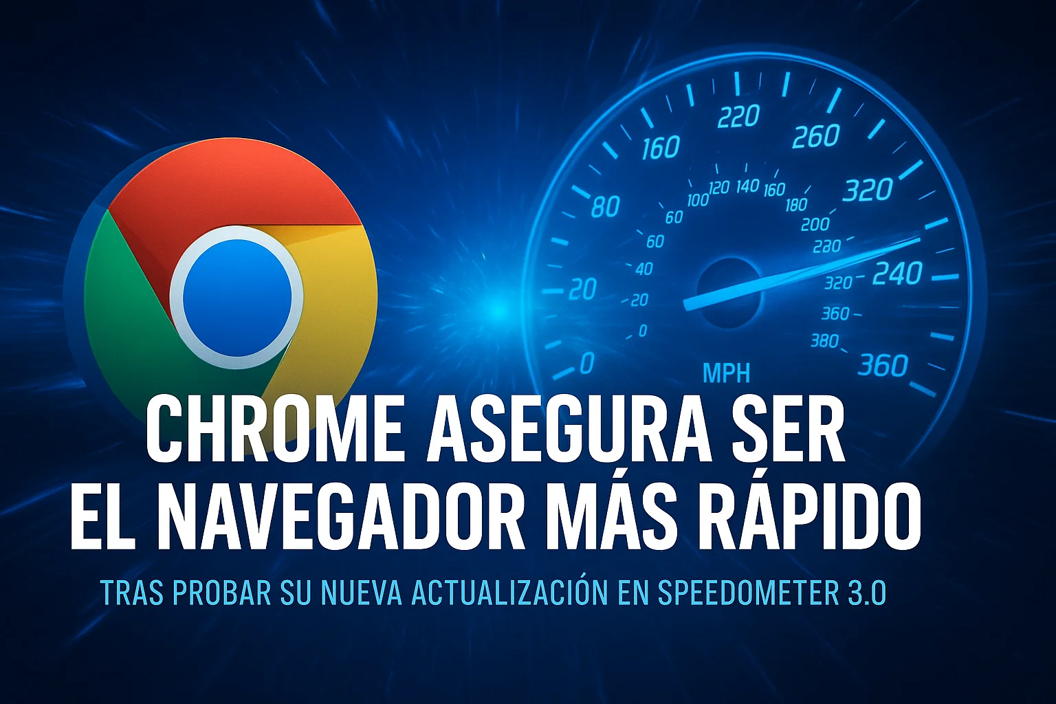 Chrome presume de velocidad