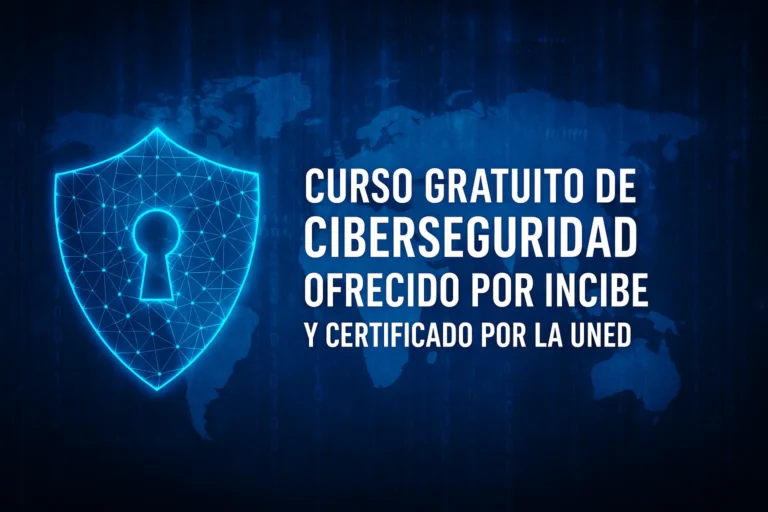Curso gratuito de ciberseguridad ofrecido por INCIBE y certificado por la UNED