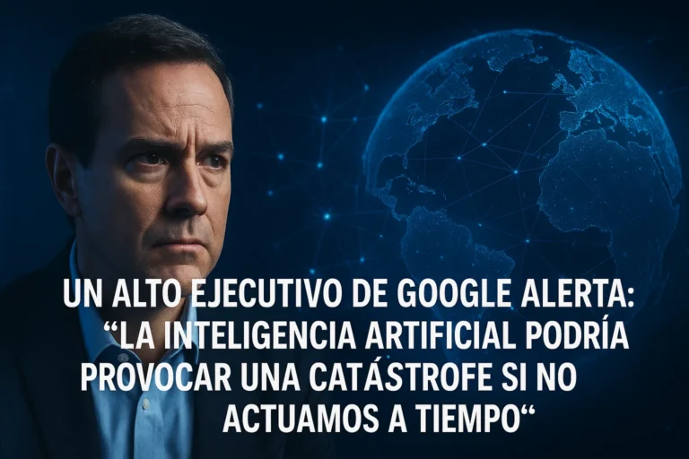 Ejecutivo de Google alerta que la IA podría causar una catástrofe global