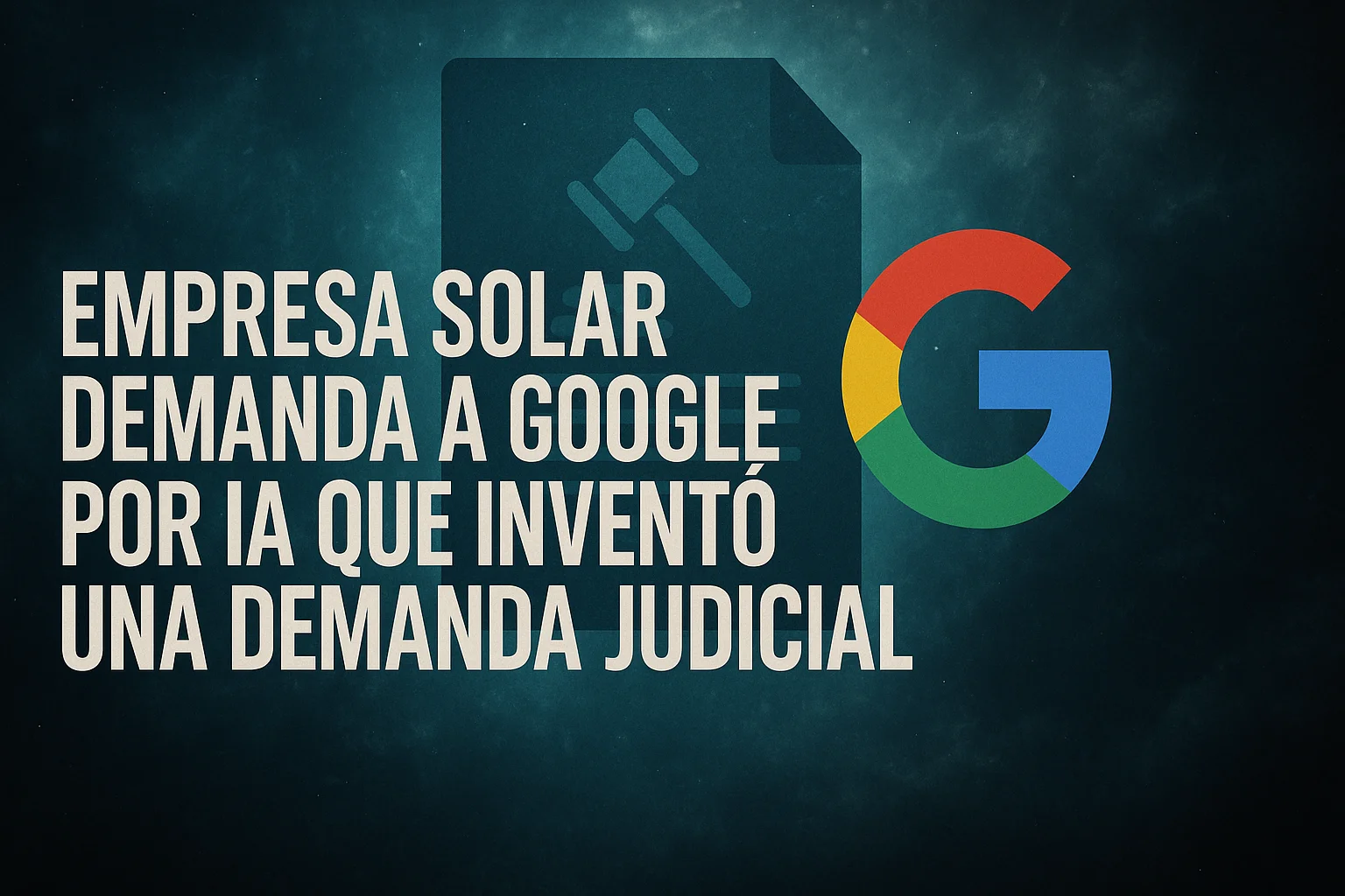 Empresa solar demanda a Google por IA