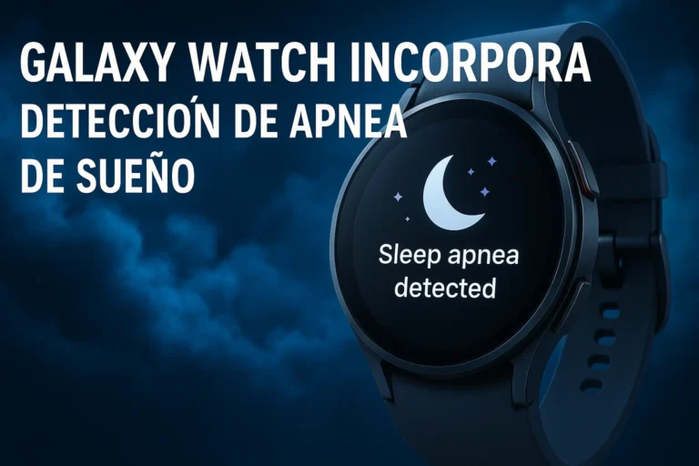 Galaxy Watch incorpora detección de apnea del sueño