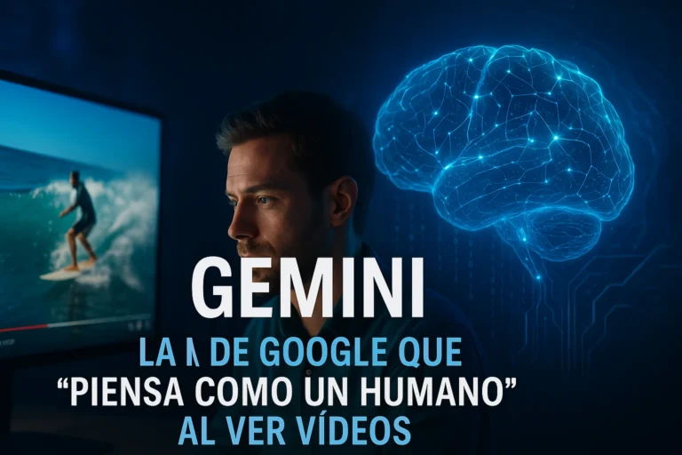 Gemini de Google ya interpreta vídeos como un humano entiende acciones, emociones y consecuencias con IA avanzada.