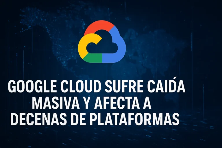 Google Cloud sufre caída masiva