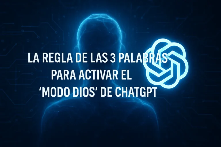 La regla de las tres palabras para activar el modo dios de ChatGPT