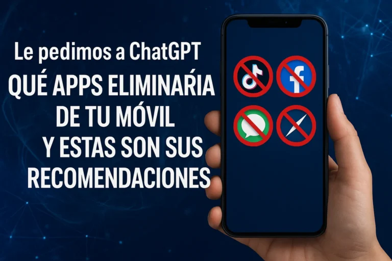 Le pedimos a ChatGPT qué apps eliminaría de tu móvil
