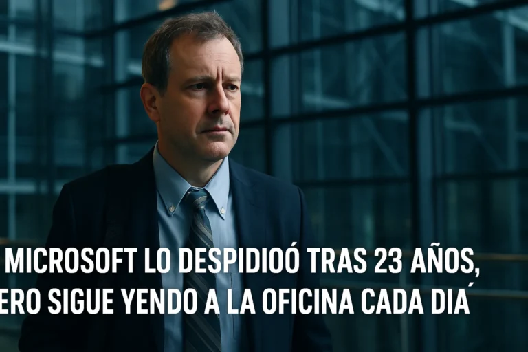 Microsoft lo despidió tras 23 años pero sigue yendo a la oficina