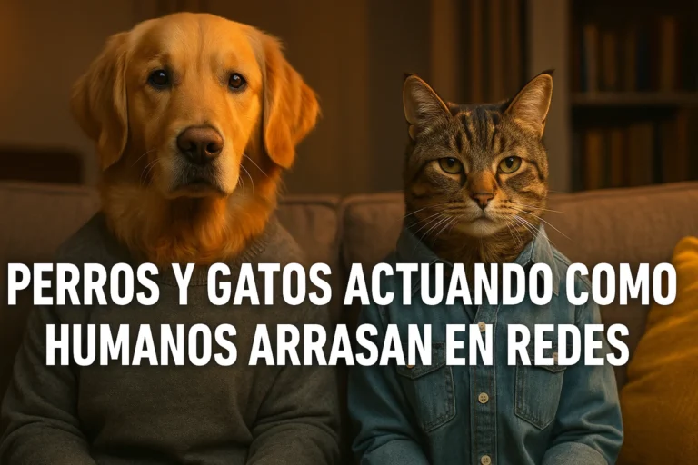 Perros y gatos actuando como humanos arrasan en redes