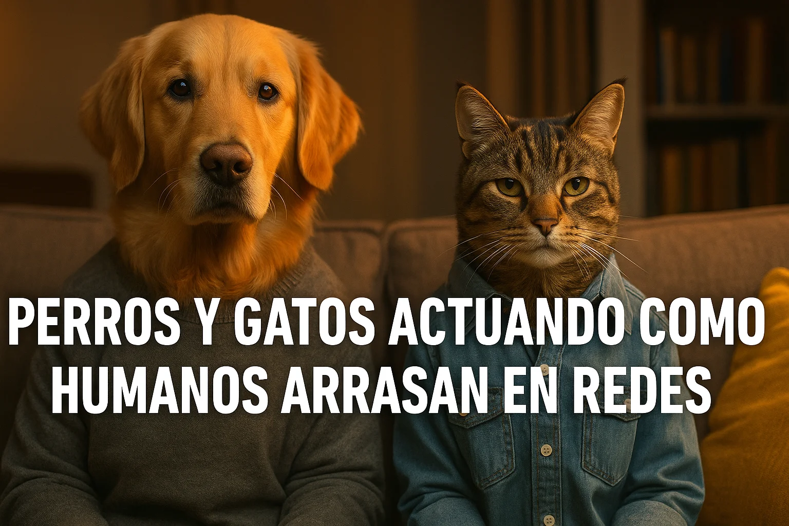 Perros y gatos actuando como humanos arrasan en redes