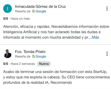 reseñas google 5 estrellas