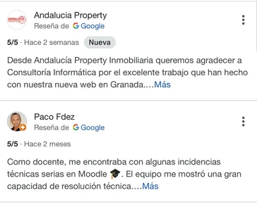 reseñas google 5 estrellas