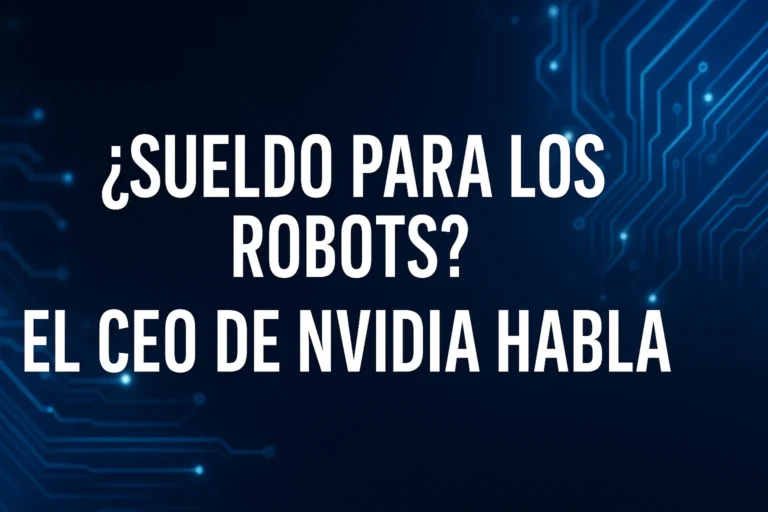 ¿Sueldo para los robots El CEO de NVIDIA habla