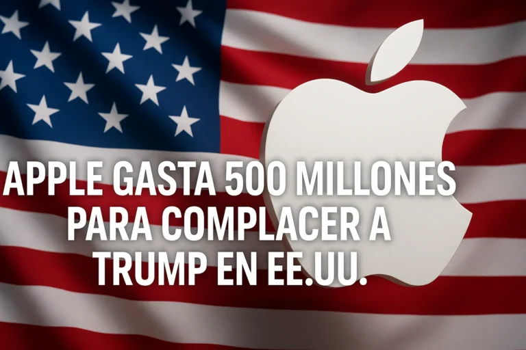 Apple gasta 500 millones para complacer a Trump