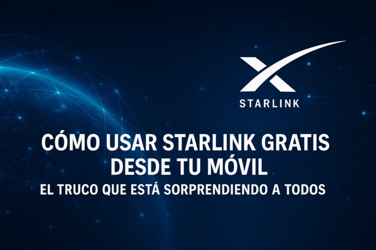 Cómo usar Starlink gratis desde tu móvil