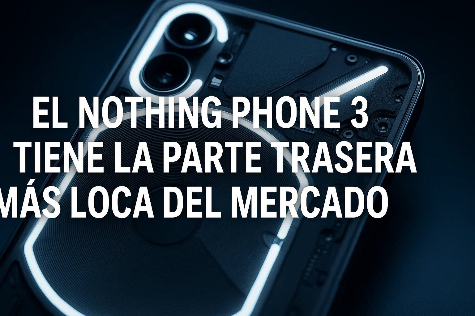 El Nothing Phone 3 tiene la parte trasera más loca del mercado
