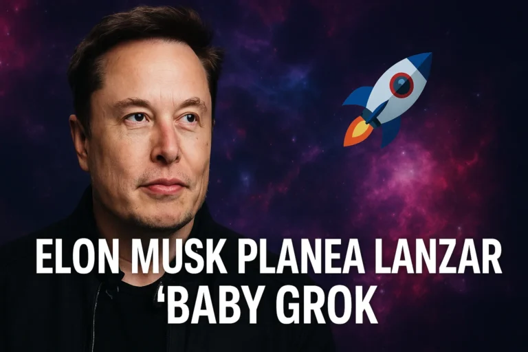 Elon Musk planea lanzar Baby Grok