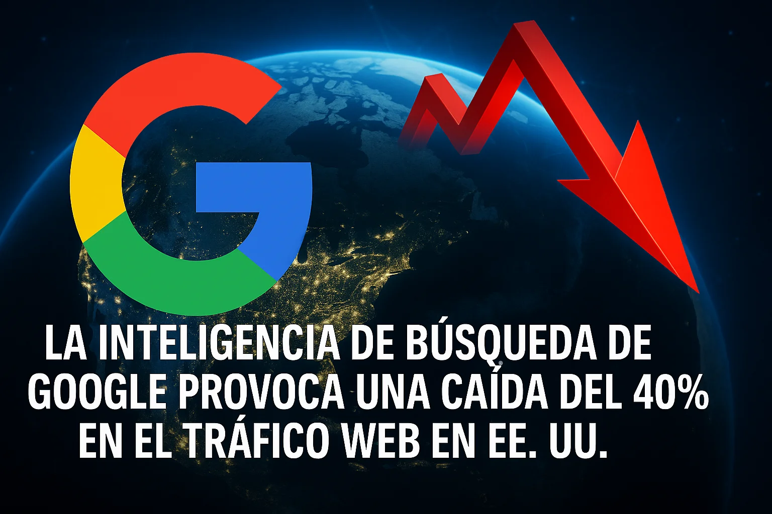 La inteligencia de búsqueda de Google provoca una caída del 40% en el tráfico web en EE.UU.