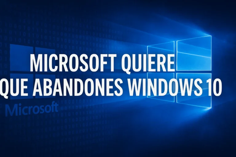 Microsoft quiere que abandones Windows 10