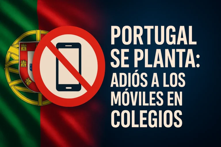 Portugal se planta adiós a los móviles en colegios