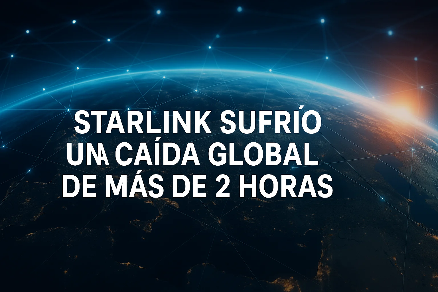 Starlink sufre una caída global
