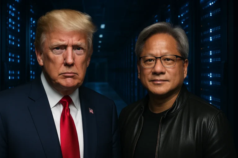 Trump a Jensen Huang Nvidia “Con tu IA vas a fundir la red eléctrica”