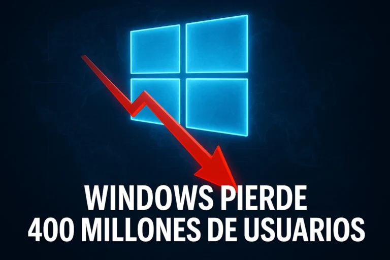 Windows pierde 400 millones de usuarios