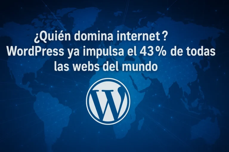 WordPress ya impulsa el 43% de todas las webs del mundo