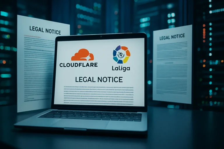 Clientes de CloudFlare reciben notificaciones legales de la Liga, por tener sus webs en IPs de Cludflare