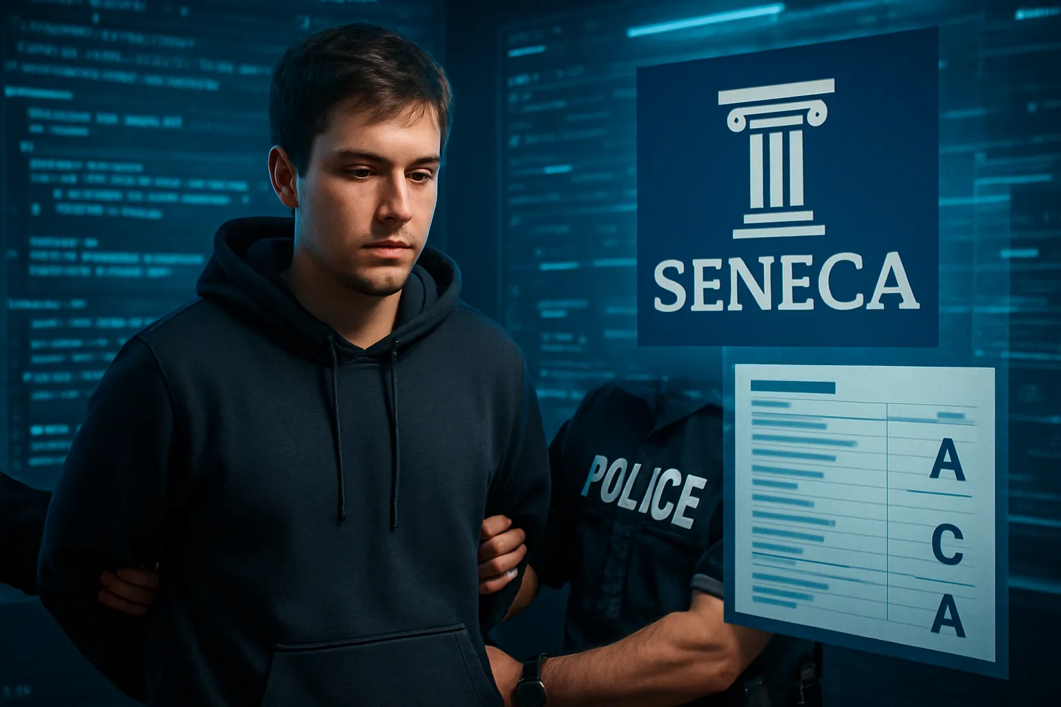 Detienen a un joven por hackear Seneca y modificar notas