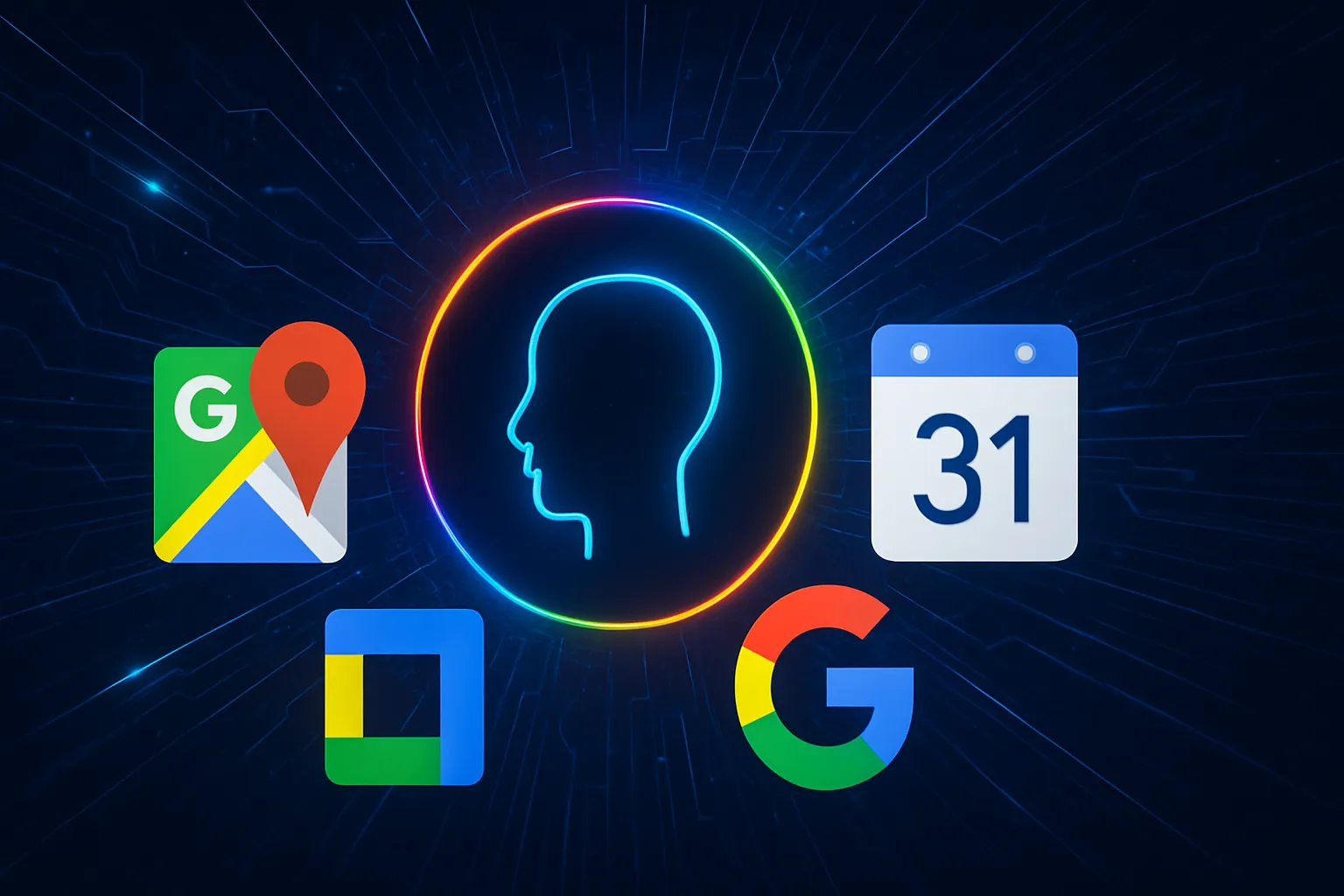 Gemini live se integra en Google Maps, Calendar y en todo el ecosistema Google