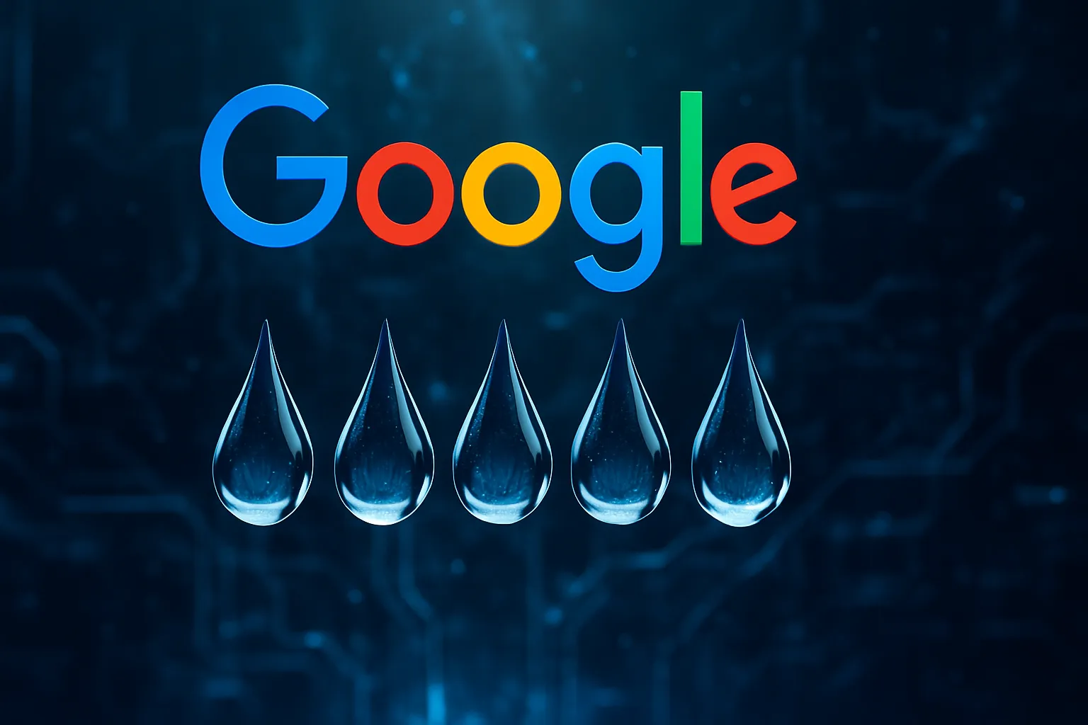 Google dice que Gemini solo gasta cinco gotas de agua por mensaje