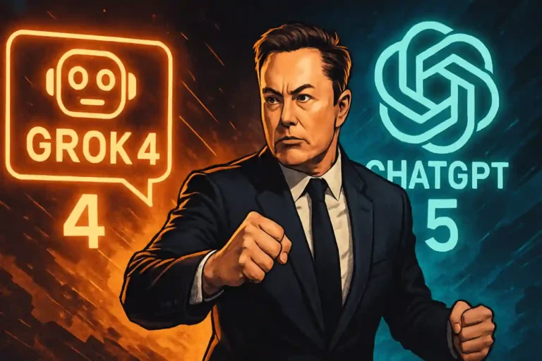 Grok 4 gratis para competir con ChatGPT 5, Elon Musk quiere ganar a toda costa