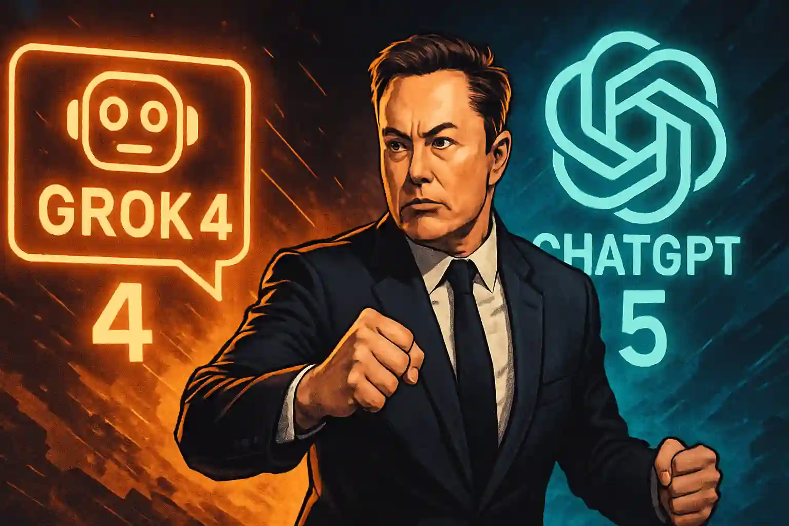 Grok 4 gratis para competir con ChatGPT 5, Elon Musk quiere ganar a toda costa