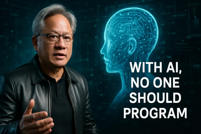 Jensen Huang, con la IA nadie debería aprender a programar