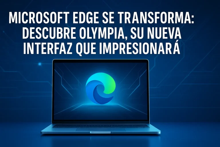 Microsoft Edge se transforma descubre Olympia