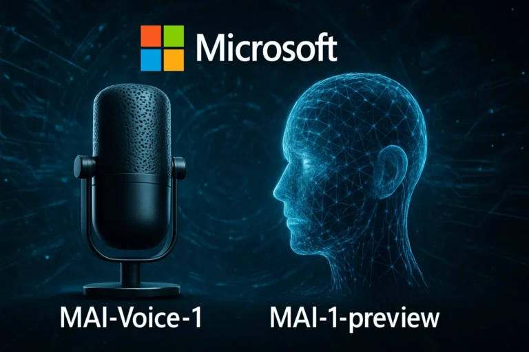 Microsoft presenta sus primeros modelos de IA MAI-Voice-1 y MAI-1-preview