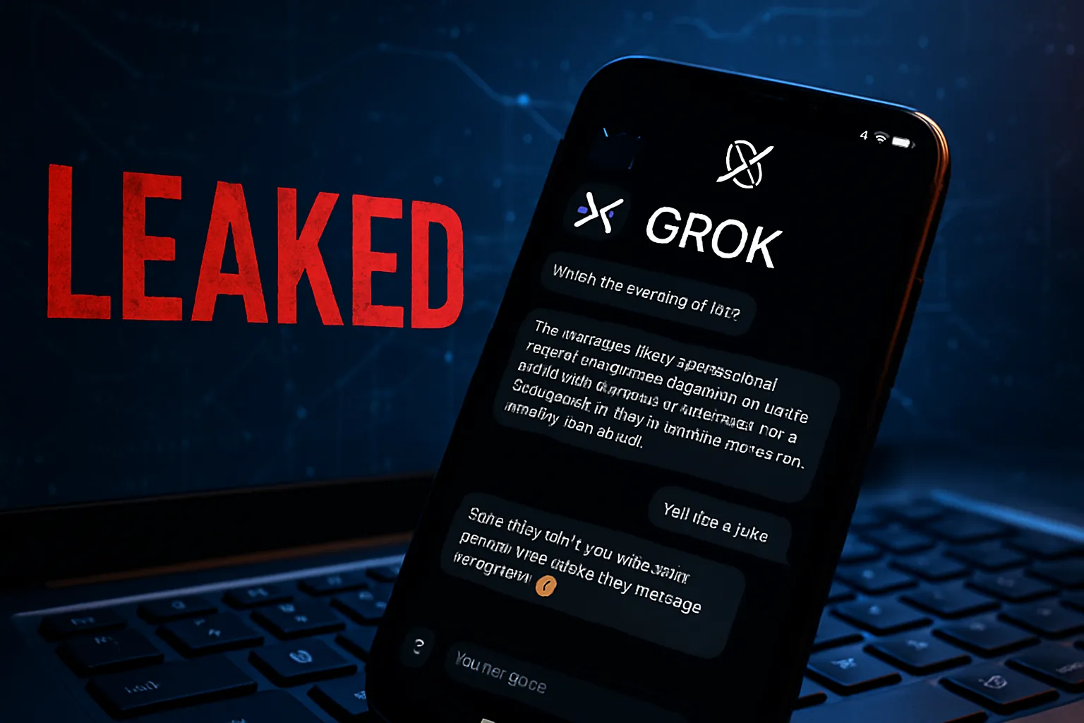 Se filtran conversaciones de usuario con la IA Grok de Elon Musk