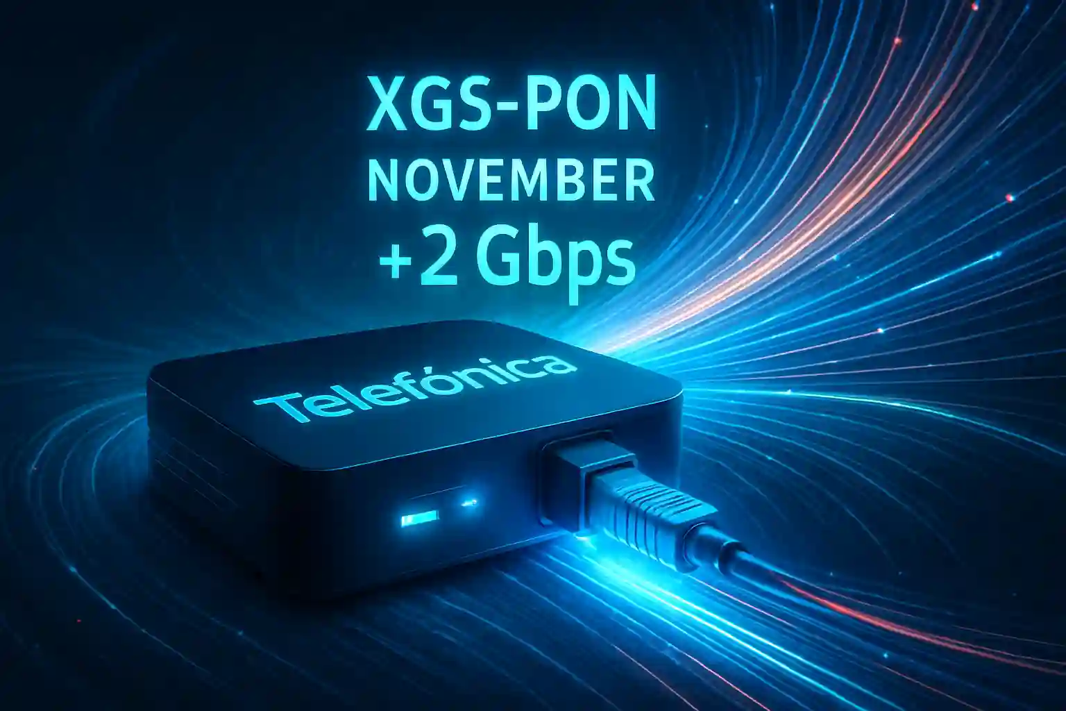 Telefónica activará su red de fibra XGS‑PON en noviembre más 2 Gbps