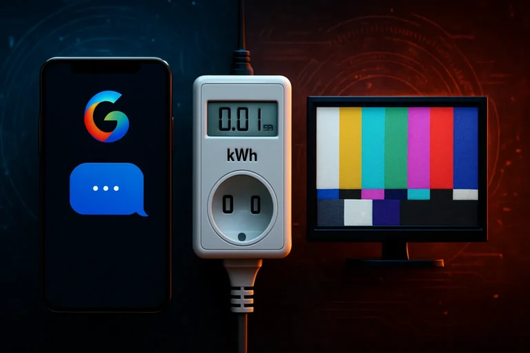Un chat simple con Gemini consume lo mismo que ver la televisión menos de nueve segundos, según Google