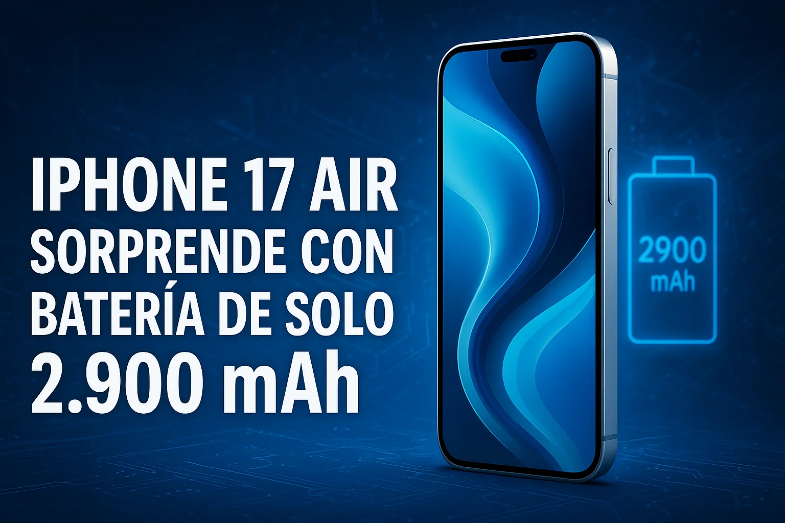 iPhone 17 Air sorprende con batería de solo 2.900 mAh