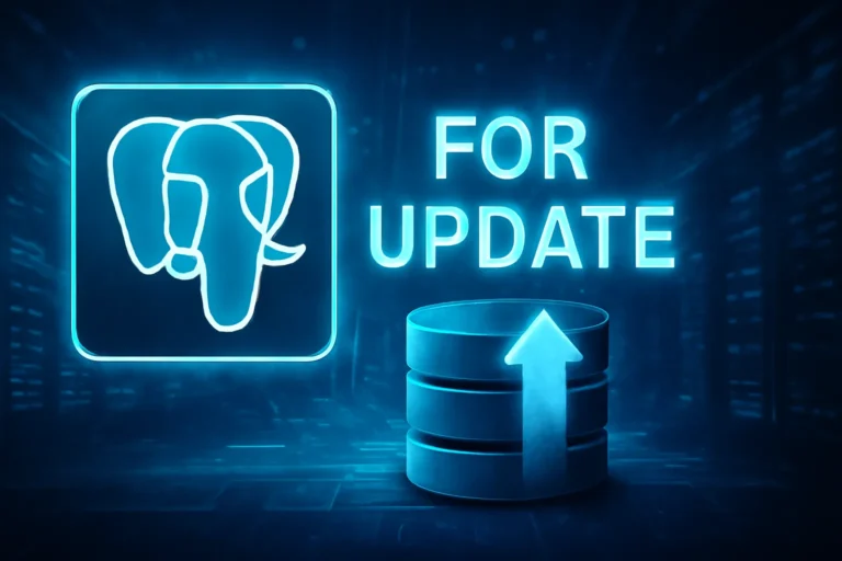 postgresql for update