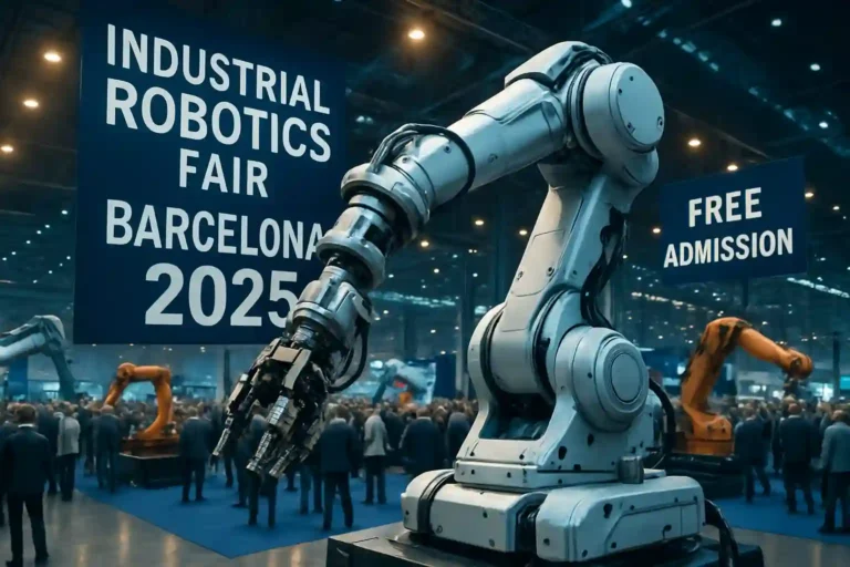 Feria de Robótica industrial Barcelona 2025, entradas gratis.